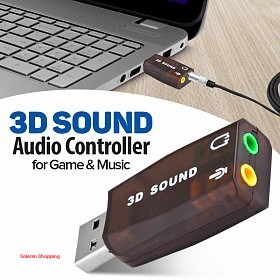 Dual USB 3D Sound Audio Controller - LEAD 3D Sound