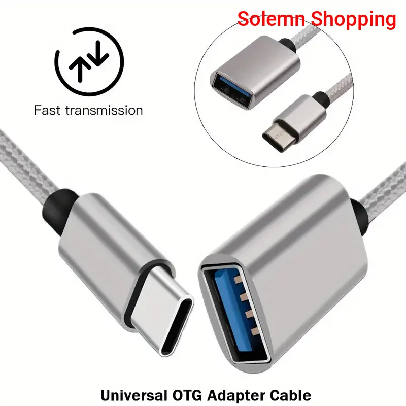 Type C to USB 3.0 OTG Adapter Cable, Male to Female Converter