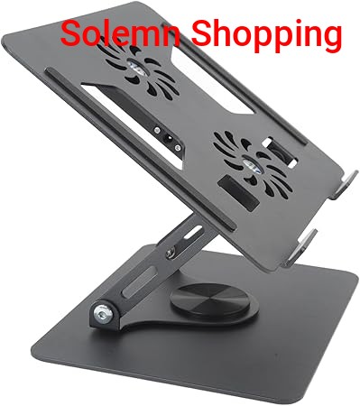 Laptop Stand with Stepless Adjustable Cooling Fan 11 to 17.3 Inches